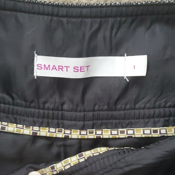 Smart Set Dark Gray A-Line Wool Blend Tweed Fall Winter Skirt Size 8 - Picture 7 of 10